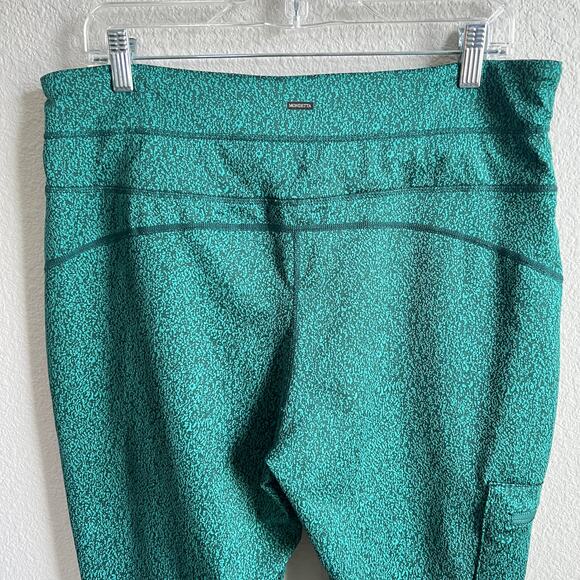 Mondetta Green Speckle High Rise Ankle Leggings Women's XXL Stretch Gym Workout - Picture 4 of 6